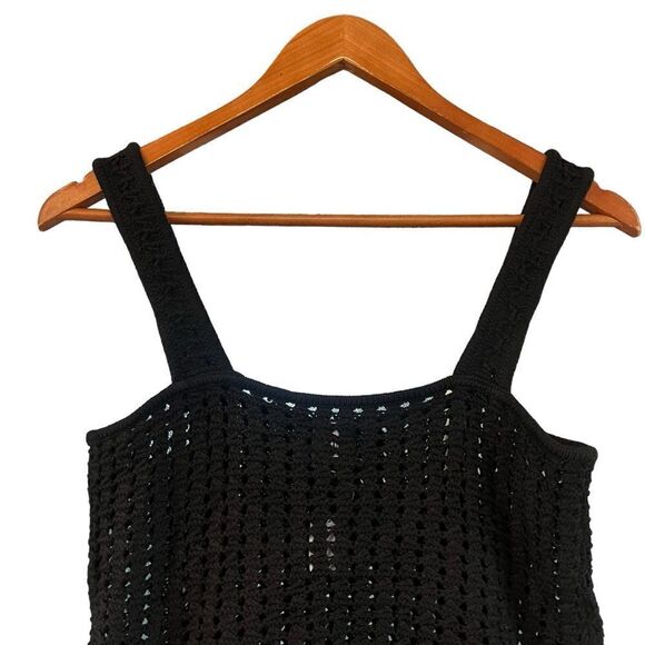 NWT! Gap black 100% cotton crochet tank top - Picture 8 of 8